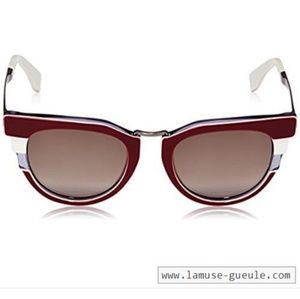 Fendi Metropolis sunglasses in bordeaux and grey 😎